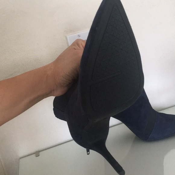 Brand New NINE WEST navy blue boots size 9 - Picture 6 of 9